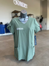 Load image into Gallery viewer, Ladies Green Scrub Top
